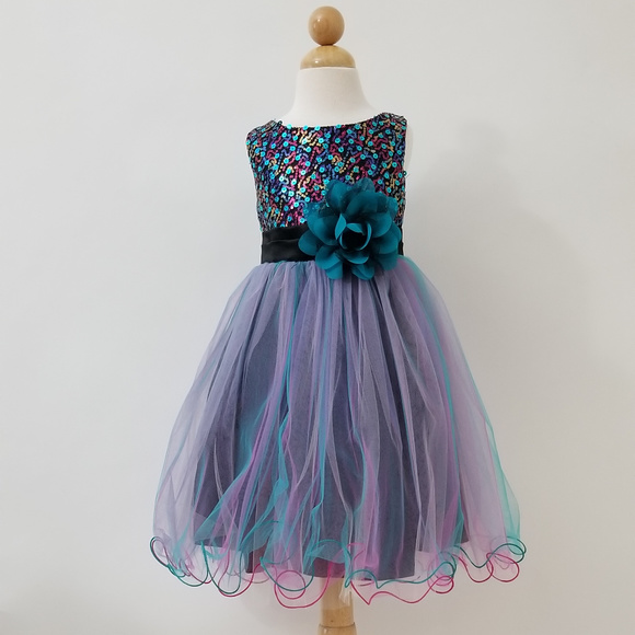 little girl teal dresses